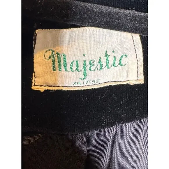 Vintage 1950s–60s Majestic Black Velvet Bolero Jacket Medium - Picture 12 of 15
